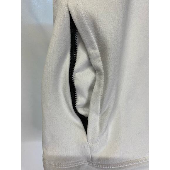 American Eagle Sweat Jacket with Hood Woman's Sz M White & Gray Zip Up - Picture 5 of 8